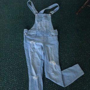Denim overalls